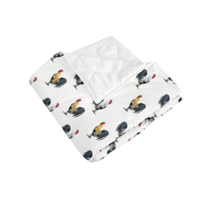 Chicken Pattern Print Design 02 Premium Quilt