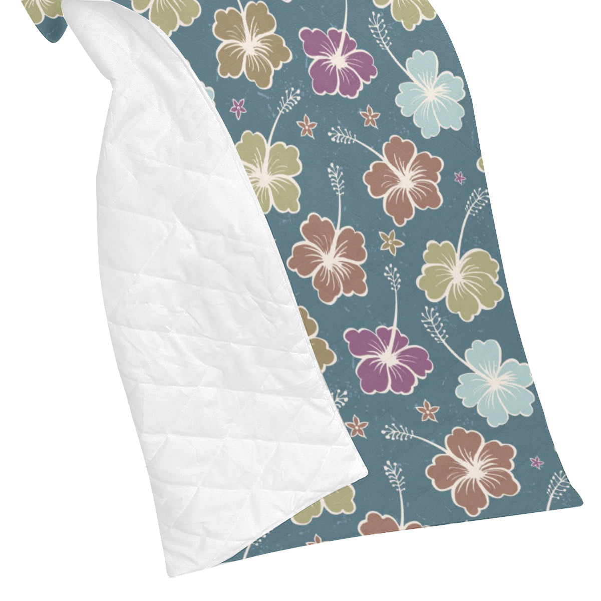 Hibiscus Pattern Print Design HB033 Premium Quilt