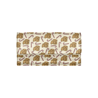 Cookie Pattern Print Design 04 Women's Trifold Wallet