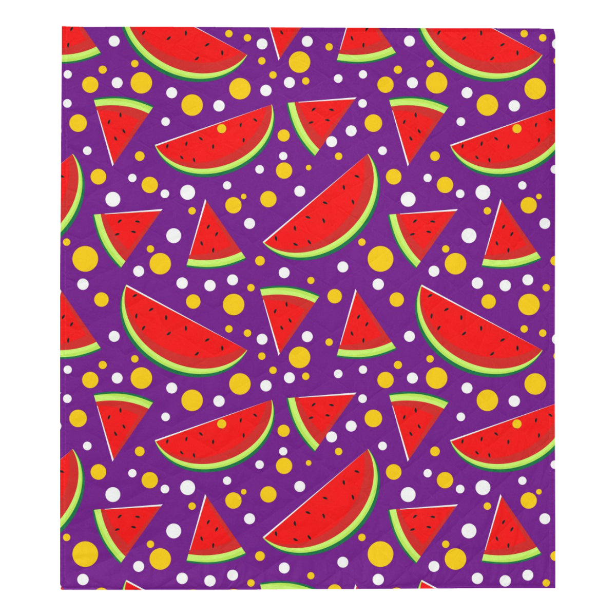 Watermelon Pattern Print Design WM010 Premium Quilt