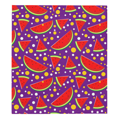 Watermelon Pattern Print Design WM010 Premium Quilt