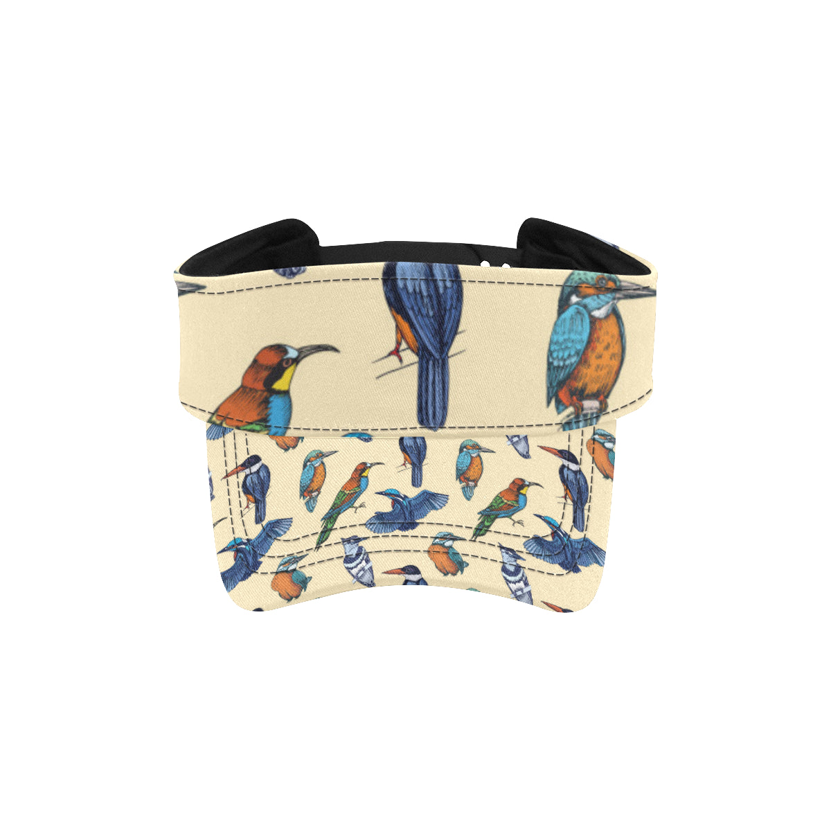Kingfisher Bird Pattern Print Design 04 Unisex Sun Visor