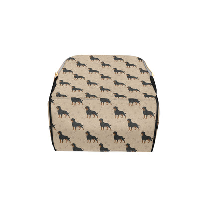 Rottweiler Pattern Print Design A01 Diaper Bag Backpack