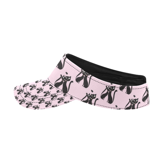 Black Cat Pattern Print Design 01 Unisex Sun Visor