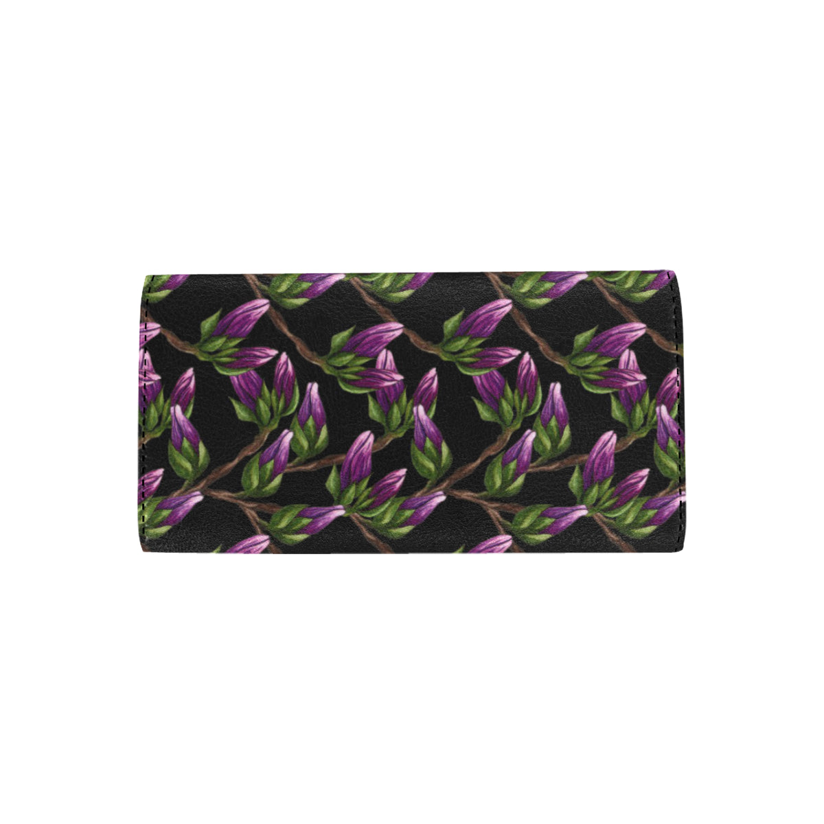 Magnolia Pattern Print Design MAG010 Women's Trifold Wallet