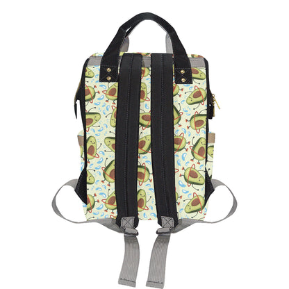 Avocado Pattern Print Design AC02 Diaper Bag Backpack