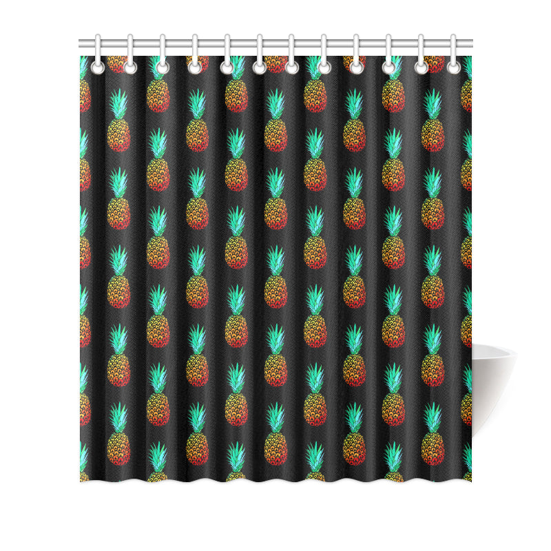 Pineapple Pattern Print Design A05 Shower Curtain