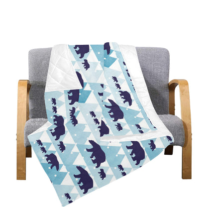 Bear Pattern Print Design BE01 Premium Quilt