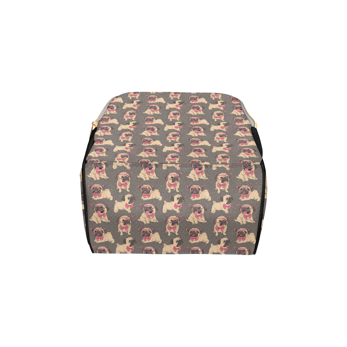 Pug Pattern Print Design A05 Diaper Bag Backpack