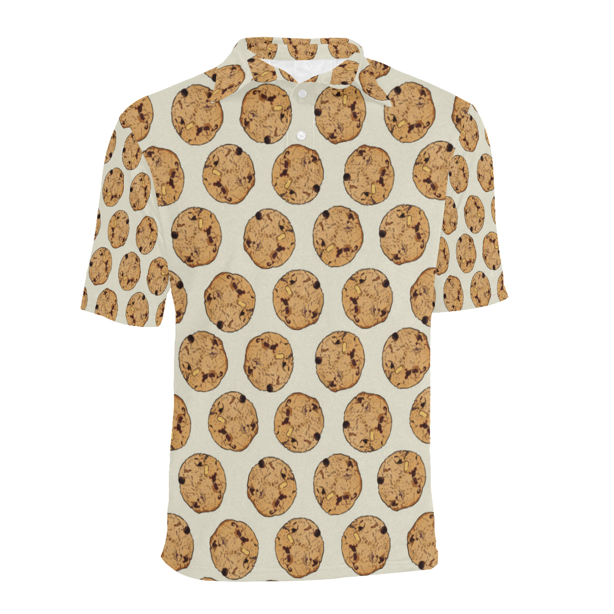 Cookie Pattern Print Design 05 Men Polo Shirt