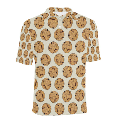 Cookie Pattern Print Design 05 Men Polo Shirt