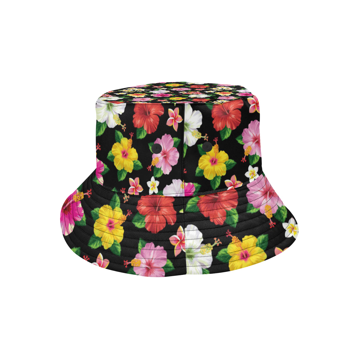 Hibiscus Pattern Print Design HB025 Unisex Bucket Hat