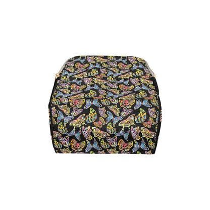 Butterfly Water Color Rainbow Diaper Bag Backpack