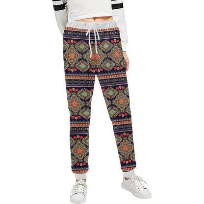 Ethnic Geometric Print Pattern Unisex Sweatpants