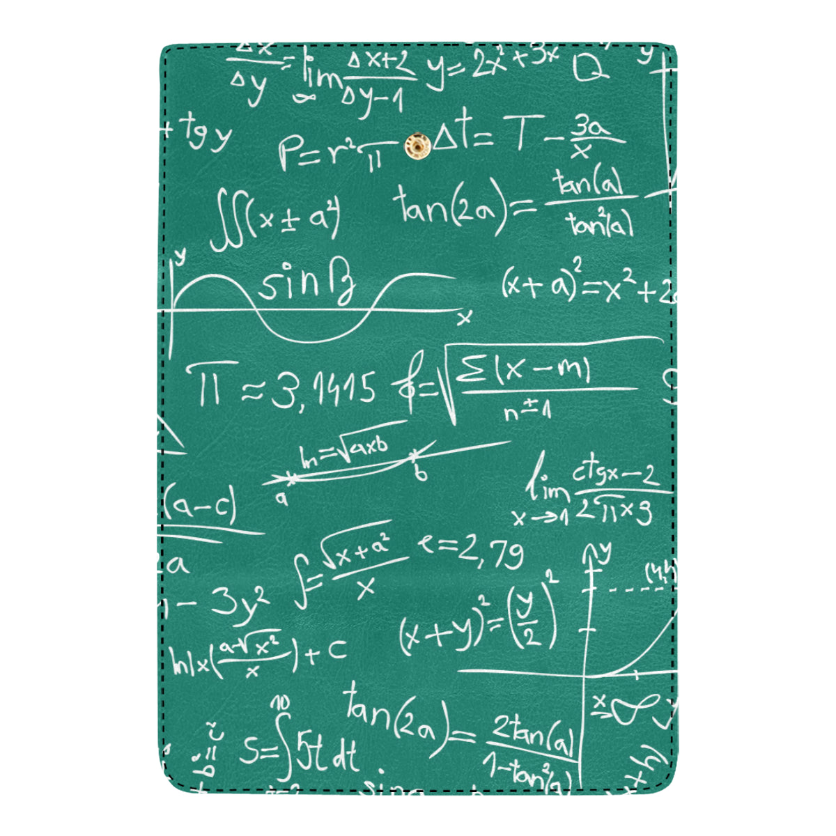 Math Pattern Print Design 01 Women's Trifold Wallet