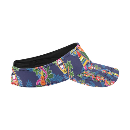 Hawaiian Themed Pattern Print Design H04 Unisex Sun Visor