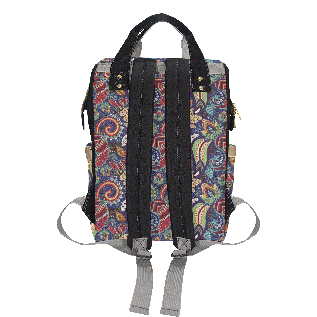 Paisley Boho Pattern Print Design A03 Diaper Bag Backpack