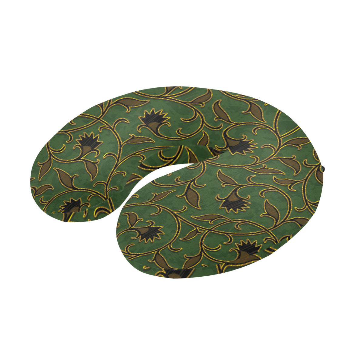 Brocade Pattern Print Design 02 U-Shaped Travel Neck Pillow