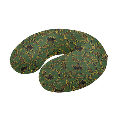 Brocade Pattern Print Design 02 U-Shaped Travel Neck Pillow