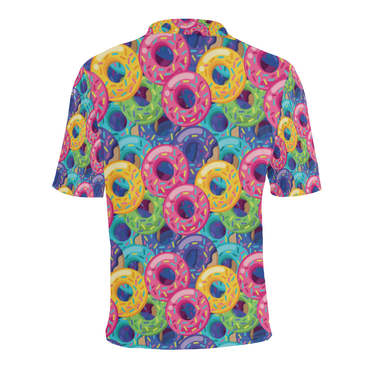 Donut Pattern Print Design DN010 Men Polo Shirt