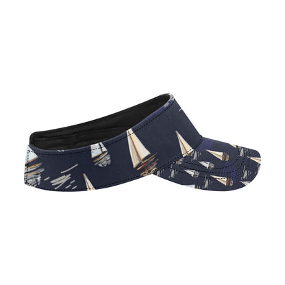 Sailing Ships Pattern Print Design A05 Unisex Sun Visor