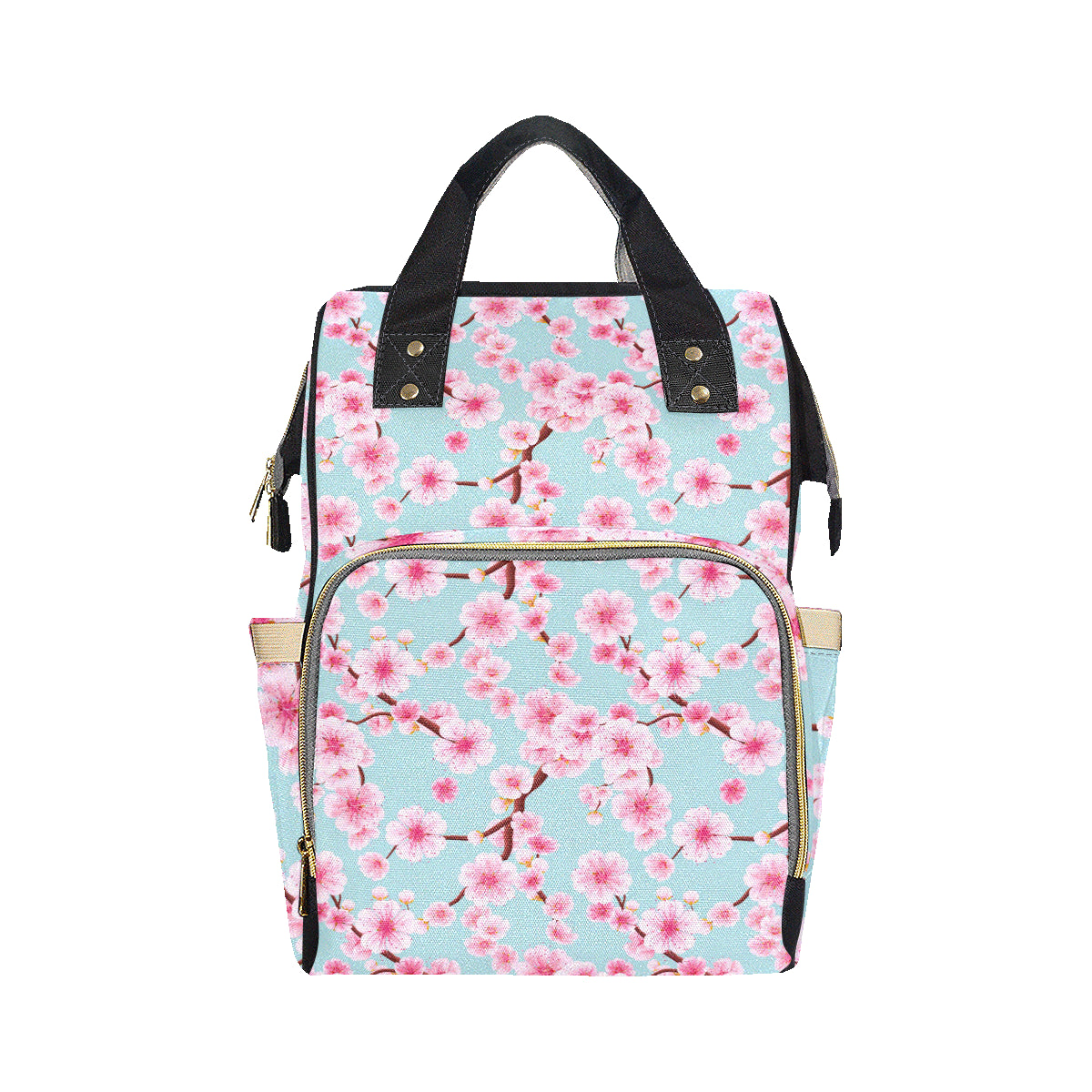 Cherry Blossom Pattern Print Design CB04 Diaper Bag Backpack