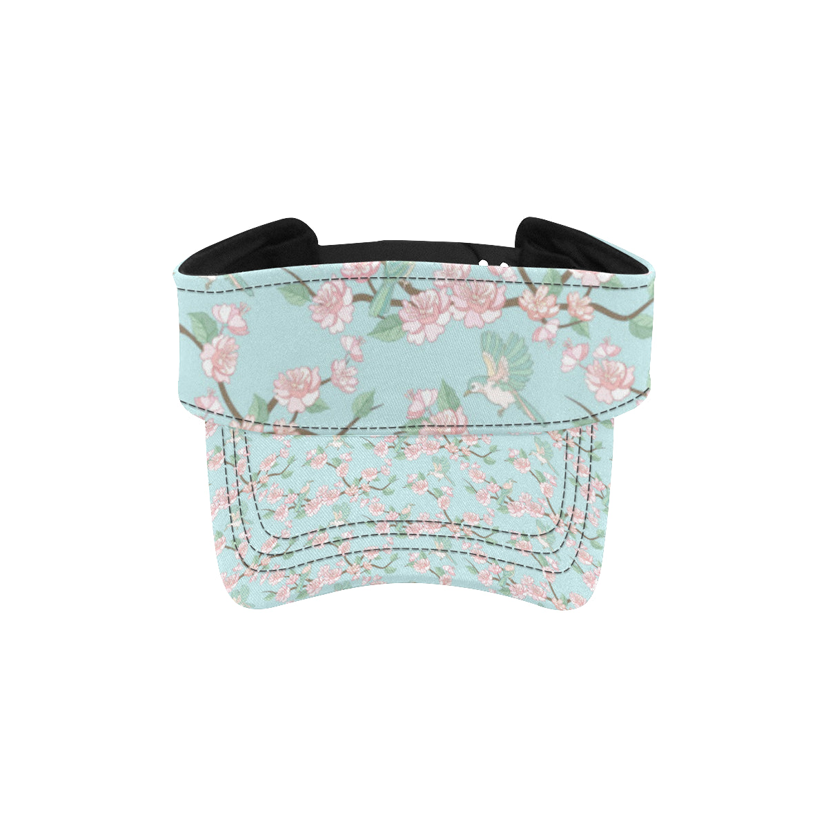 Cherry Blossom Pattern Print Design 02 Unisex Sun Visor