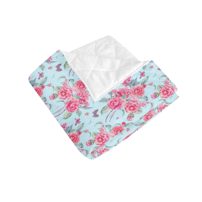 Camellia Pattern Print Design 01 Premium Quilt