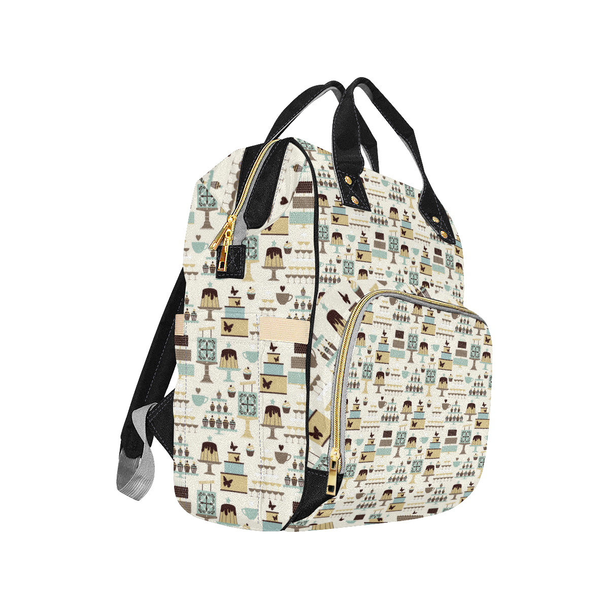 Cake Pattern Print Design 02 Diaper Bag Backpack