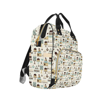 Cake Pattern Print Design 02 Diaper Bag Backpack