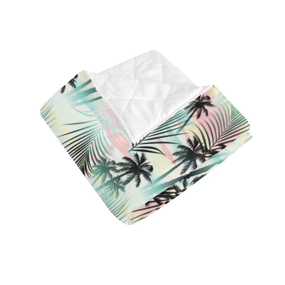 Palm Tree Pattern Print Design A03 Premium Quilt