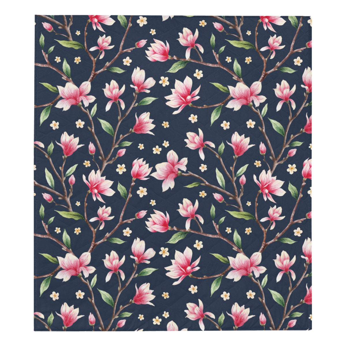 Magnolia Pattern Print Design MAG09 Premium Quilt