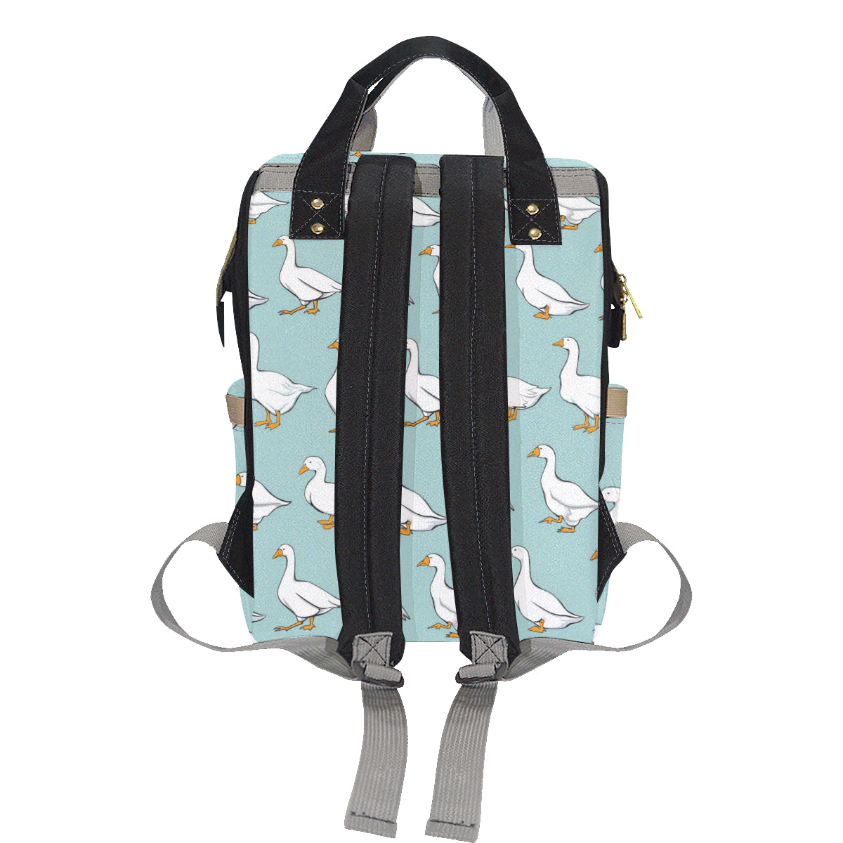Goose Pattern Print Design 02 Diaper Bag Backpack