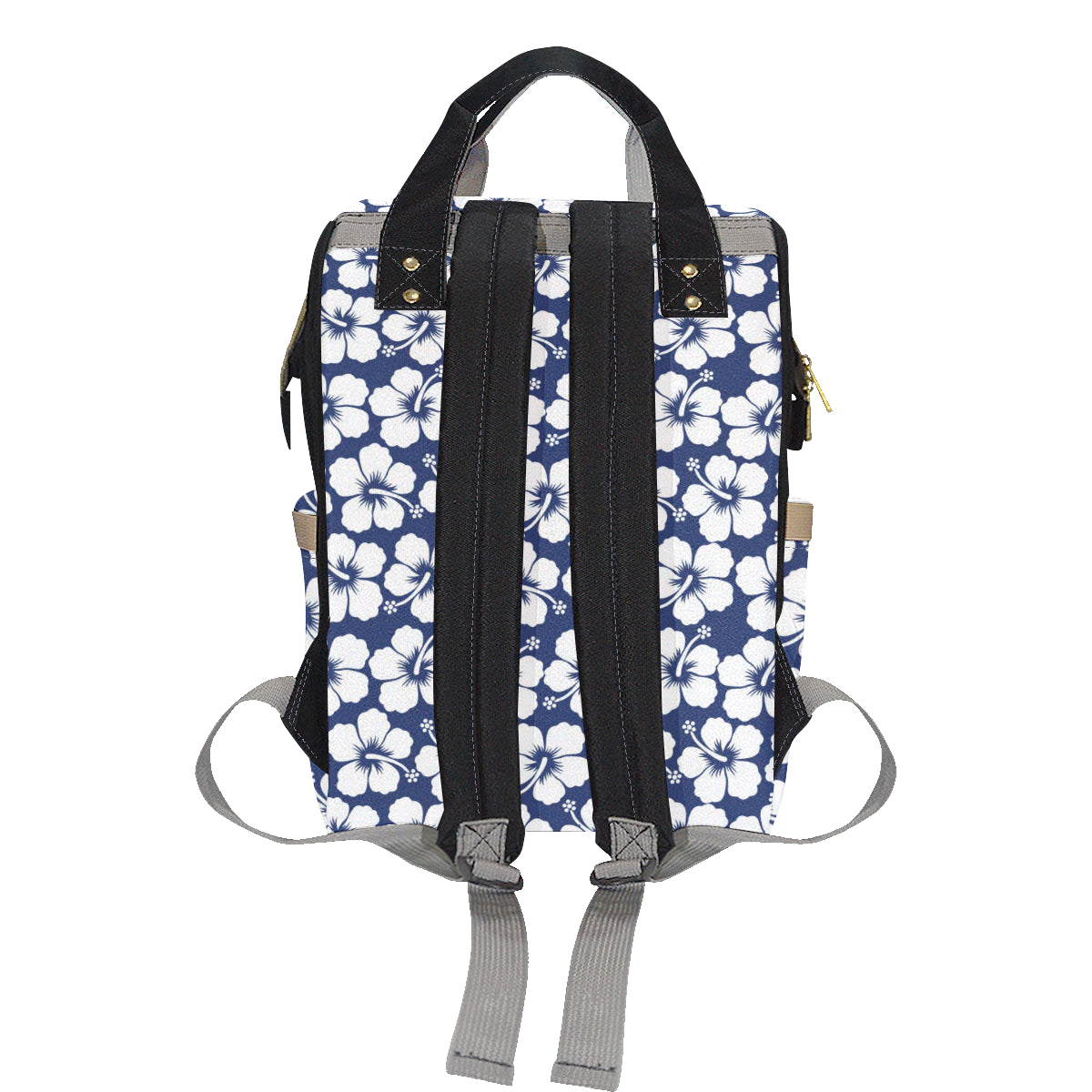 Hibiscus Pattern Print Design HB013 Diaper Bag Backpack