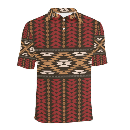 Native Pattern Print Design A02 Men Polo Shirt