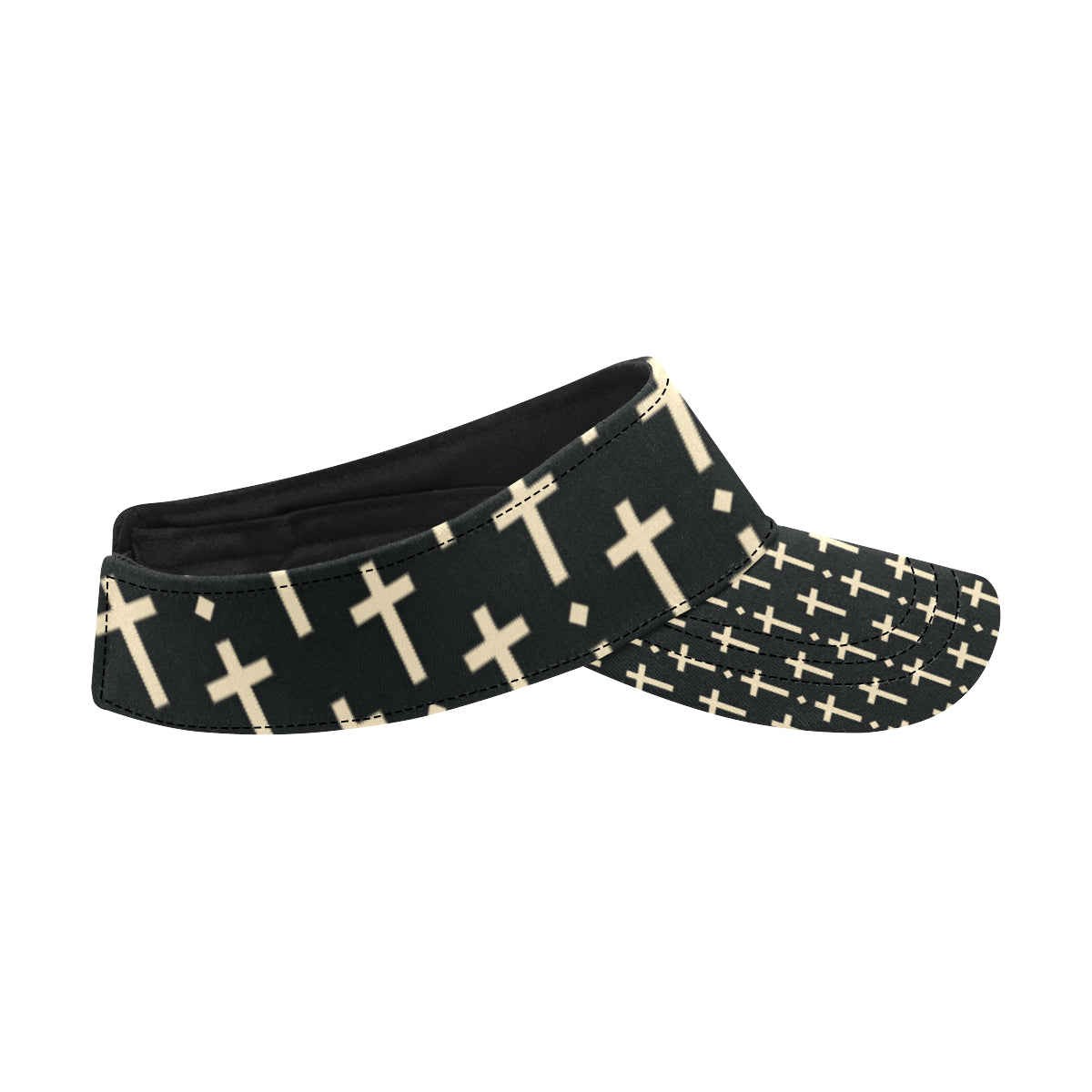 Cross Pattern Print Design 03 Unisex Sun Visor