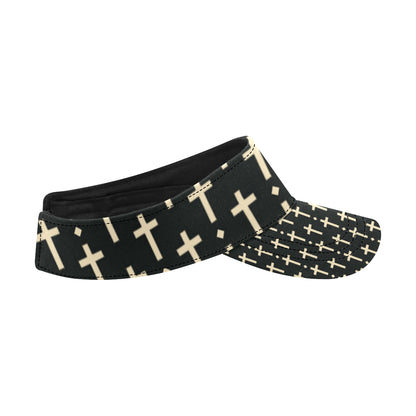 Cross Pattern Print Design 03 Unisex Sun Visor