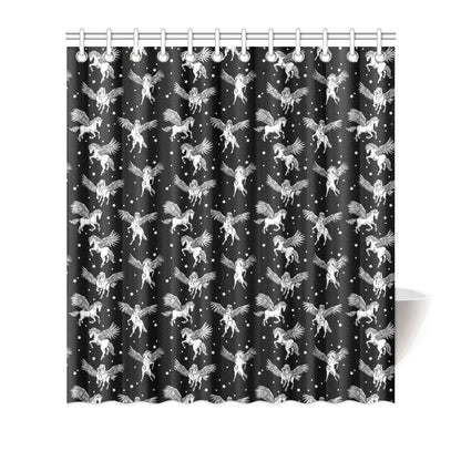 Pegasus Pattern Print Design 01 Shower Curtain