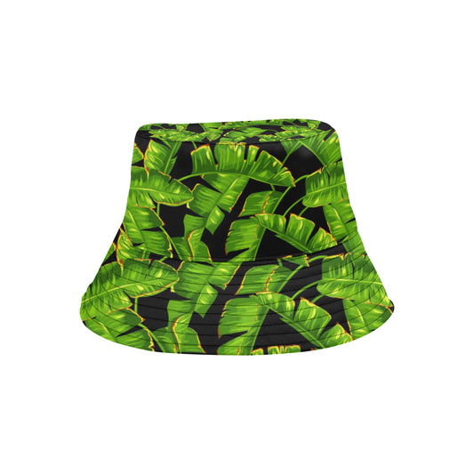 Banana Leaf Pattern Print Design BL06 Unisex Bucket Hat