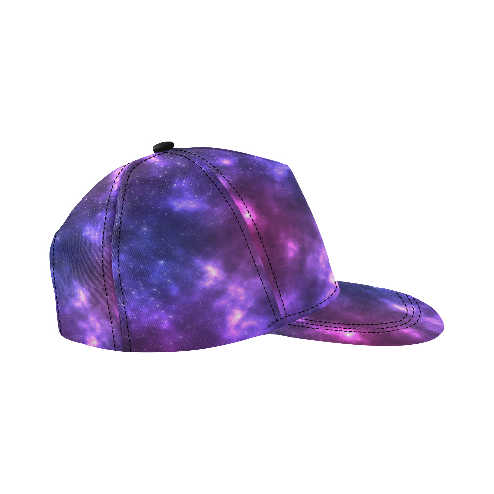 Celestial Purple Blue Galaxy Snapback Cap