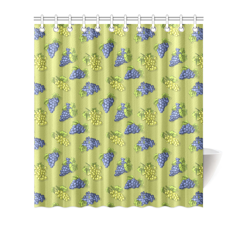 Grape Pattern Print Design GP08 Shower Curtain