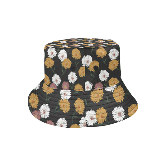 Daisy Pattern Print Design DS04 Unisex Bucket Hat