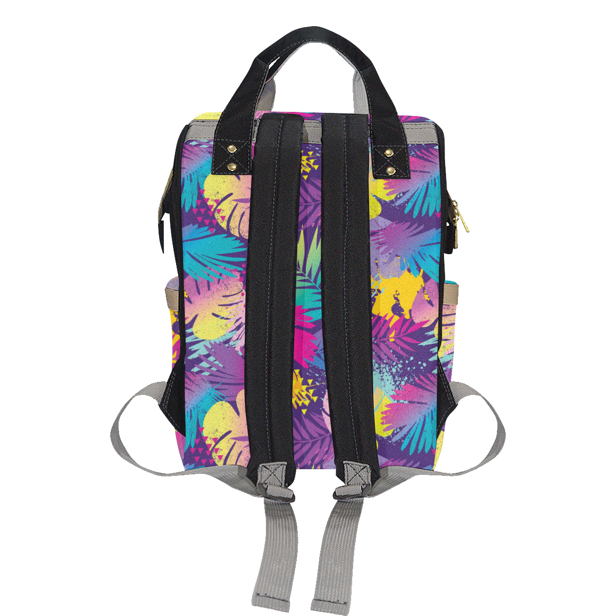 Palm Leaf Pattern Print Design A04 Diaper Bag Backpack