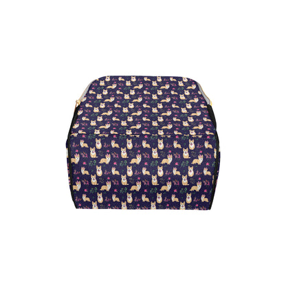 Pembroke Welsh Corgis Pattern Print Design A06 Diaper Bag Backpack