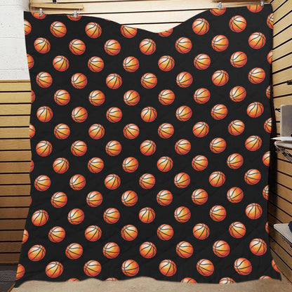 Basketball Pattern Print Design 01 Premium Quilt
