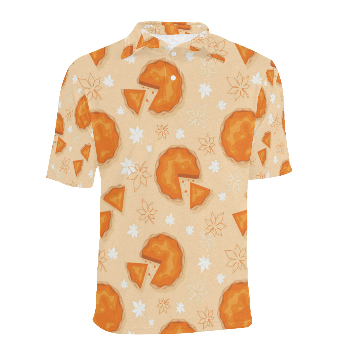 Pie Pattern Print Design A01 Men Polo Shirt