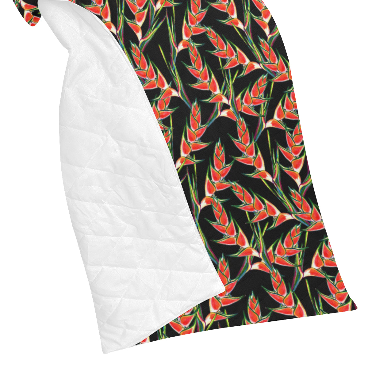 Heliconia Pattern Print Design HL010 Premium Quilt