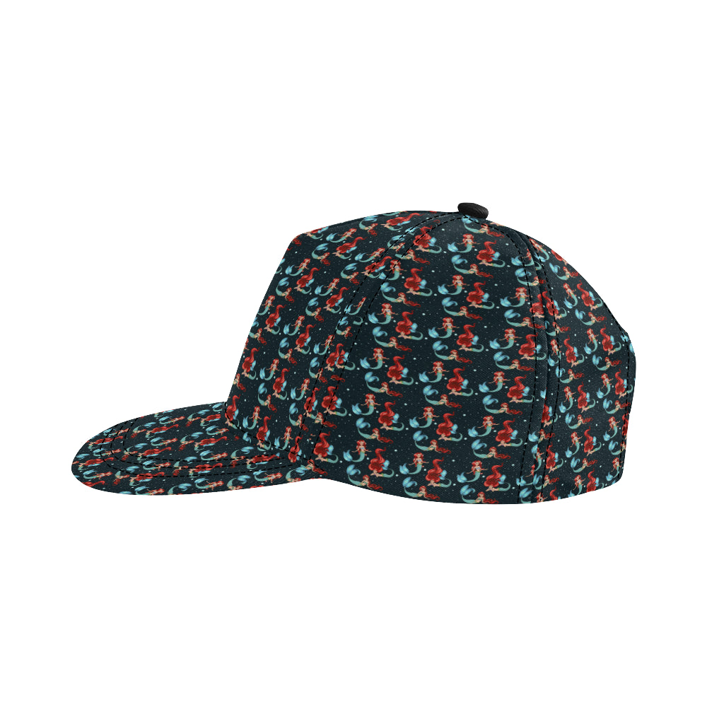 Mermaid Girl Themed Design Print Snapback Cap