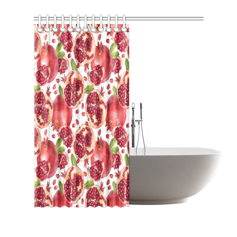 Pomegranate Pattern Print Design PG03 Shower Curtain