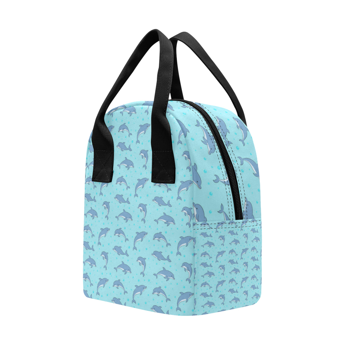 Dolphin Baby Cute Print Pattern Insulated Lunch Bag